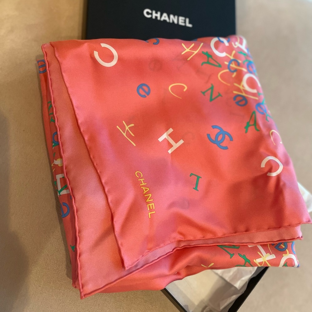 Chanel silk scarf